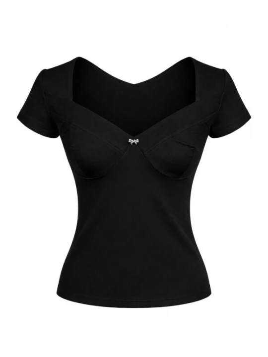 Foto van product REGINA FASHION Shirt 'Sweetheart top' zwart