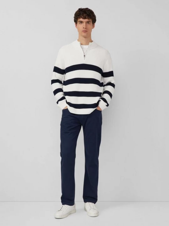 Foto van product Regular fit: broek van gestructureerd katoen s.Oliver blauw