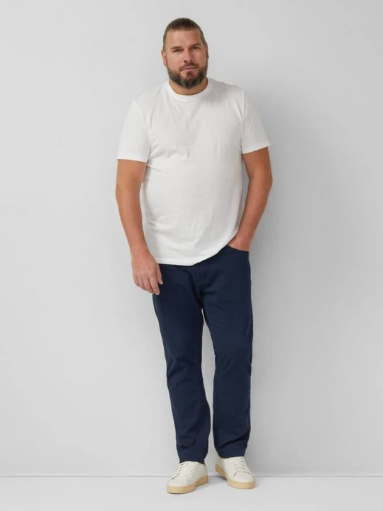 Foto van product Regular fit: broek van gestructureerd katoen s.Oliver blauw