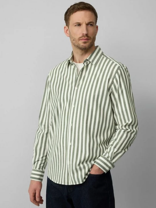 Foto van product Regular fit: gestreepte longsleeve van stretchkatoen s.Oliver