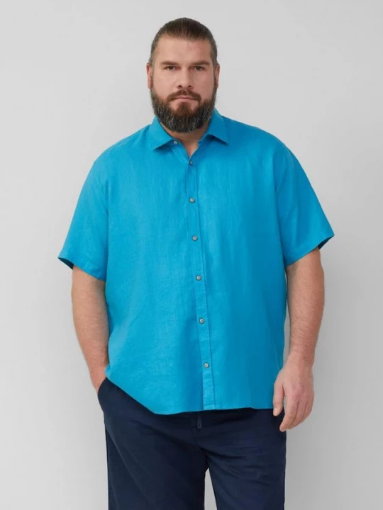 Foto van product Regular fit: luchtig overhemd met korte mouwen van 100% linnen s.Oliver