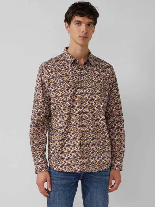 Foto van product Regular fit: shirt met all-over print en borstzakje s.Oliver