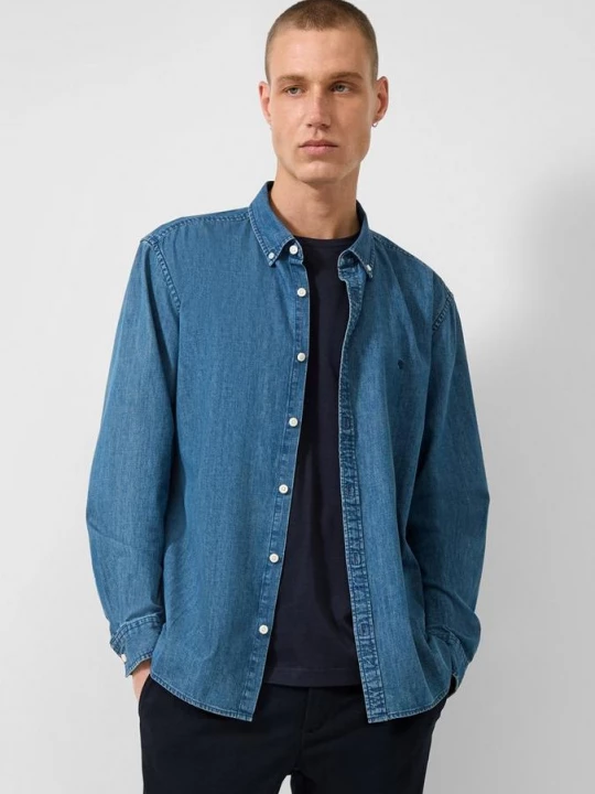Foto van product Regular Fit: spijkerhemd QS blauw