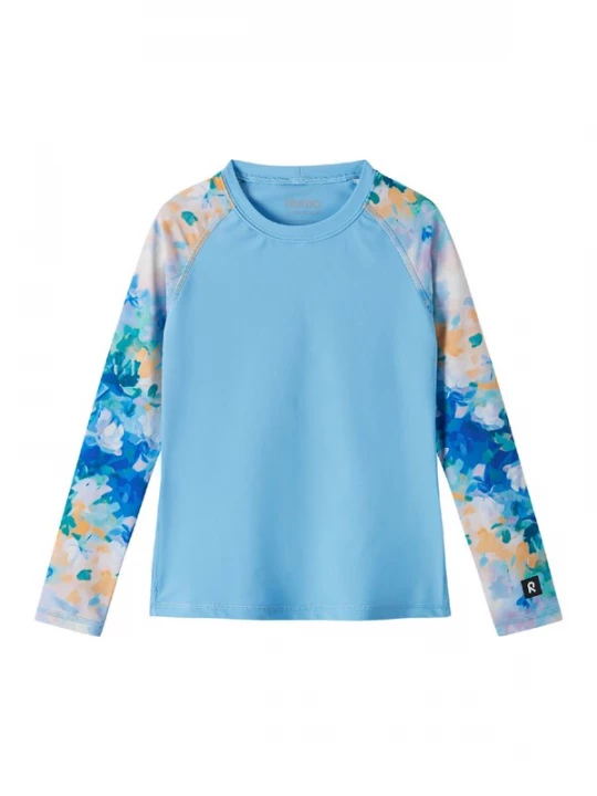 Foto van product Reima UV-bescherming 'Sukeltaja' lichtblauw / donkerblauw / curry / sering
