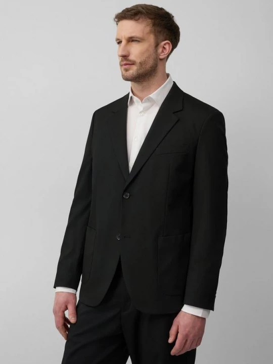 Foto van product Relaxed fit: colbert van stretchstof s.Oliver zwart