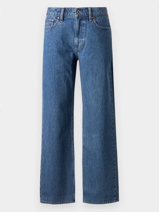 Foto van product Relaxed fit jeans Abercrombie & Fitch donkerblauw denim