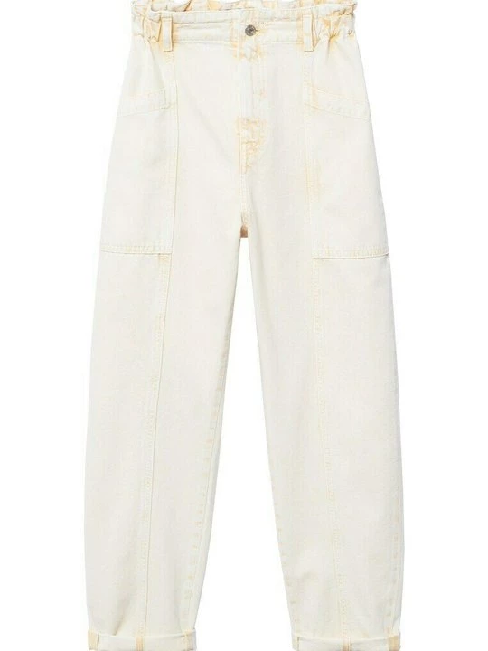 Foto van product Relaxed fit jeans Mango lichtgeel