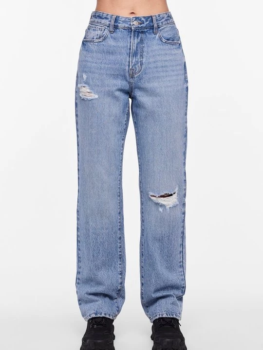 Foto van product Relaxed fit jeans Pieces lichtblauw denim