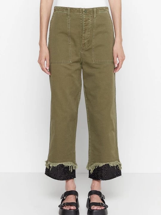 Foto van product Relaxed fit jeans Replay olijfgroen