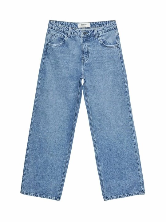 Foto van product Relaxed fit jeans Stradivarius koningsblauw gemêleerd