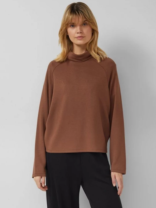 Foto van product Relaxed fit sweatshirt van viscosemix s.Oliver bruin