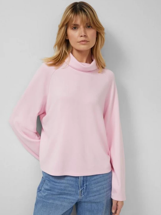 Foto van product Relaxed fit sweatshirt van viscosemix s.Oliver roze