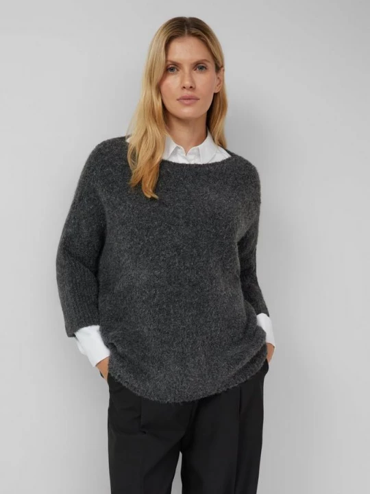 Foto van product Relaxed-fit trui in bouclé breisel s.Oliver grijs