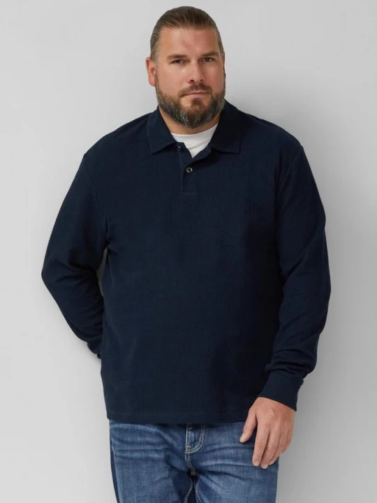 Foto van product Relaxed katoenen poloshirt s.Oliver blauw