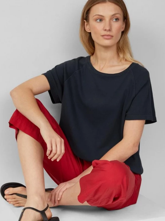 Foto van product Relaxed katoenen T-shirt met raglanmouwen s.Oliver zwart