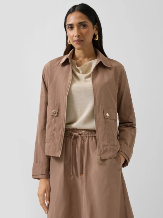 Foto van product Relaxed model blouson met elastische zoom s.Oliver bruin