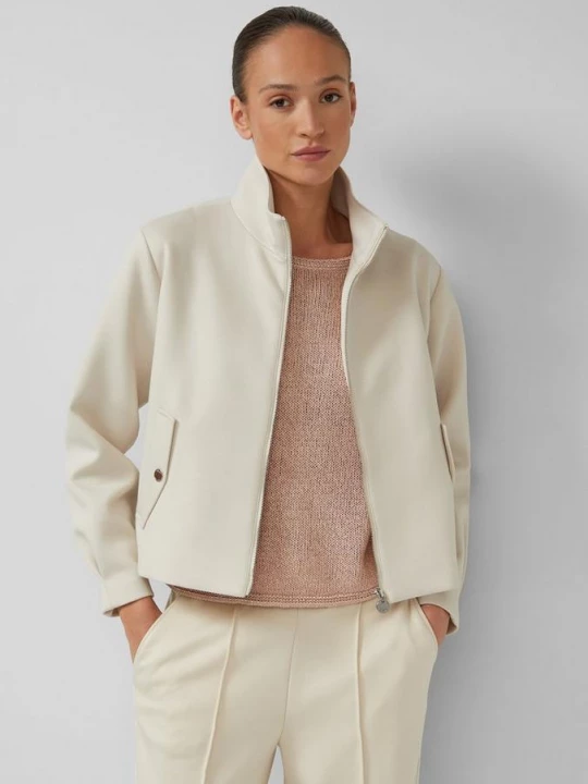 Foto van product Relaxed model scuba blouson met opstaande kraag s.Oliver crème
