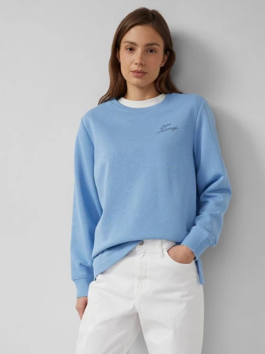 Foto van product Relaxed sweatshirt met print s.Oliver blauw