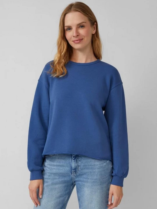 Foto van product Relaxed sweatshirt met rolzoom s.Oliver blauw