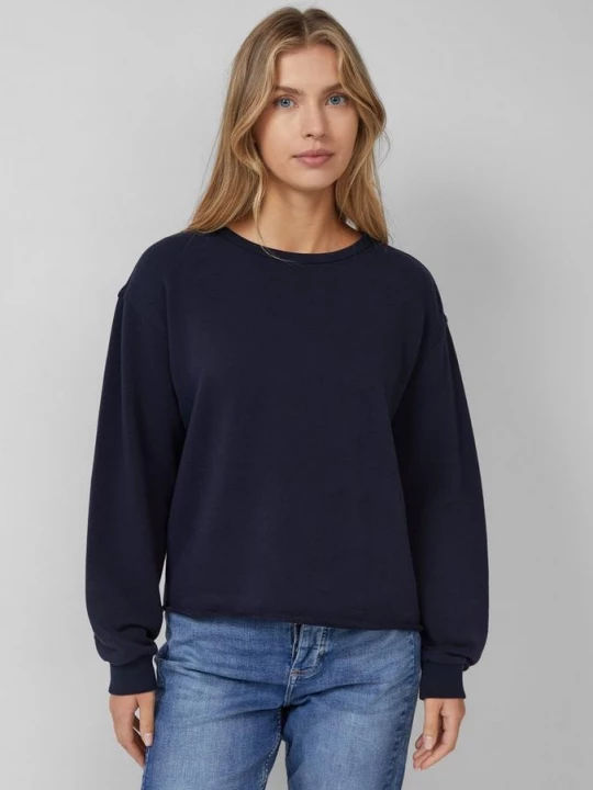 Foto van product Relaxed sweatshirt met rolzoom s.Oliver blauw