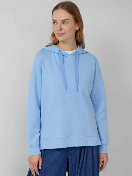 Foto van product Relaxed sweatshirt met split opzij s.Oliver blauw