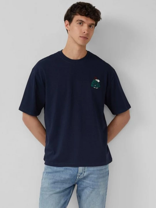 Foto van product Relaxed T-shirt met Peanuts®-illustraties s.Oliver blauw