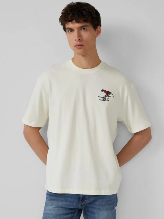 Foto van product Relaxed T-shirt met Peanuts®-illustraties s.Oliver crème