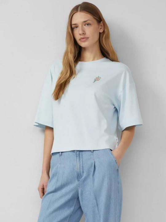 Foto van product Relaxed T-shirt met print op voor- en achterkant s.Oliver blauw