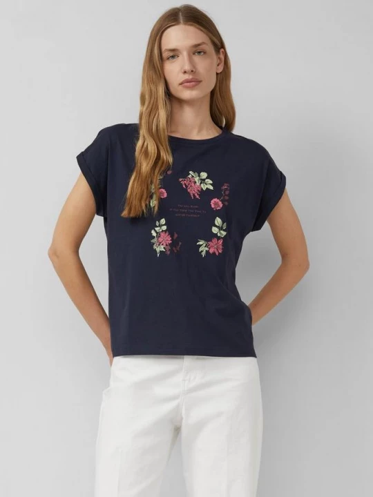 Foto van product Relaxed T-shirt met print op voorzijde s.Oliver blauw