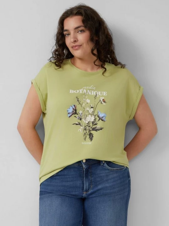 Foto van product Relaxed T-shirt met print op voorzijde s.Oliver groen