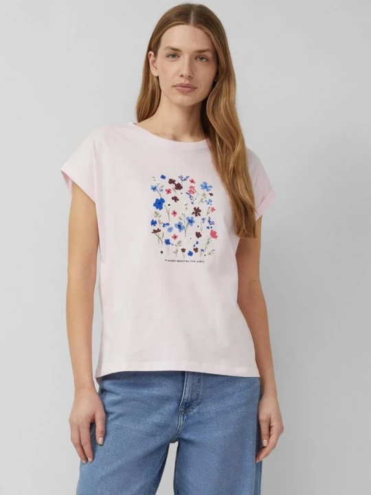 Foto van product Relaxed T-shirt met print op voorzijde s.Oliver roze