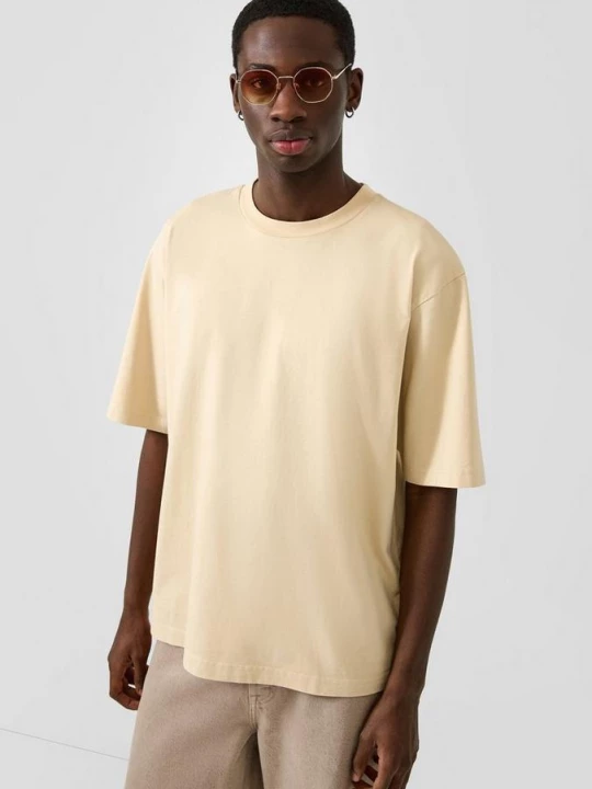Foto van product Relaxed T-shirt met rugprint QS beżowy