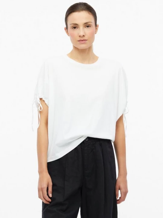 Foto van product Relaxed T-shirt met verstelbare mouwen s.Oliver wit
