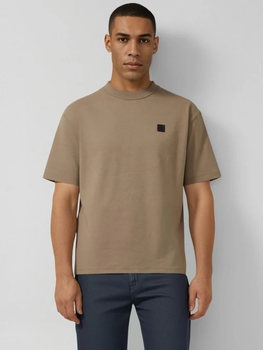 Foto van product Relaxed T-shirt van interlock jersey s.Oliver bruin