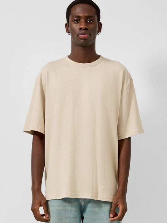 Foto van product Relaxed T-shirt van linnenmix QS beżowy