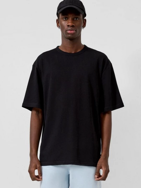 Foto van product Relaxed T-shirt van linnenmix QS zwart