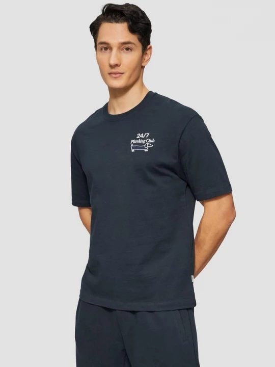 Foto van product Relaxed T-shirt van zware jersey s.Oliver blauw