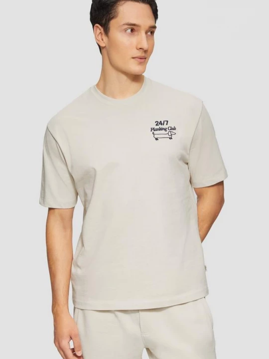 Foto van product Relaxed T-shirt van zware jersey s.Oliver crème