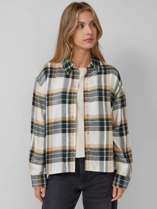Foto van product Relaxed vallende overhemdblouse met rimpels op de rug s.Oliver