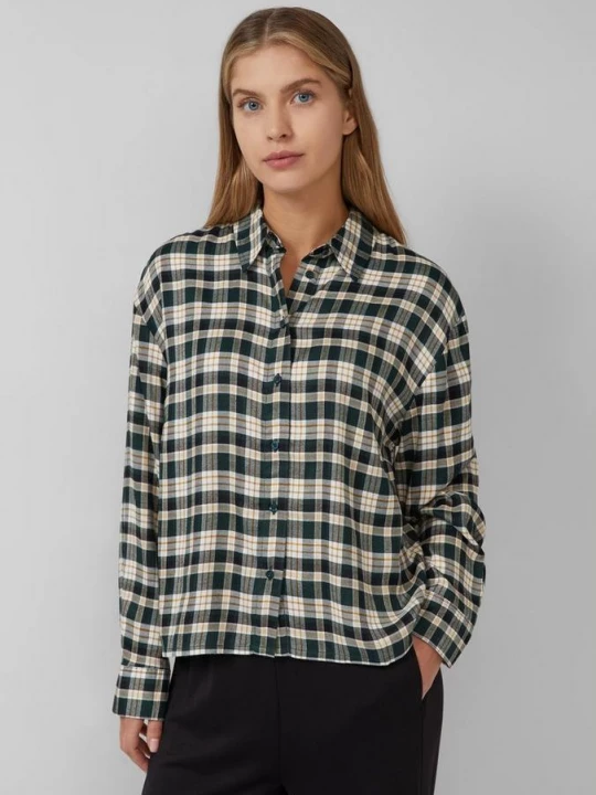 Foto van product Relaxed vallende overhemdblouse met rimpels op de rug s.Oliver