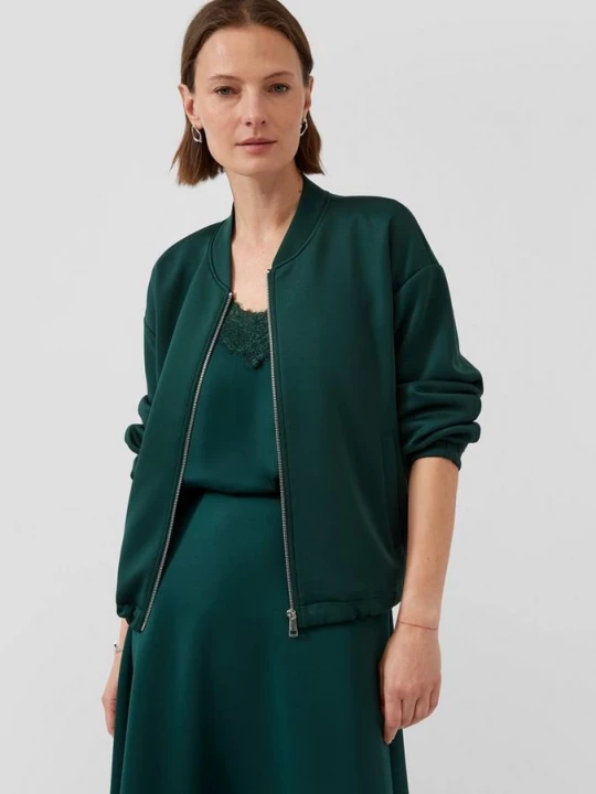 Foto van product Relaxte blouson van scuba s.Oliver petrol