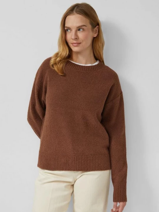 Foto van product Relaxte bouclé-trui s.Oliver bruin