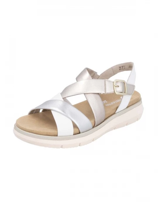 Foto van product REMONTE Sandalen met riem zilver / wit