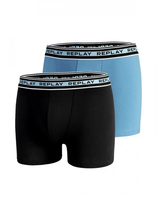 Foto van product REPLAY Boxershorts blauw / zwart