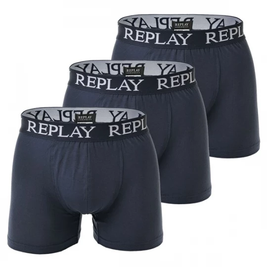 Foto van product REPLAY Boxershorts marine / donkerblauw / offwhite