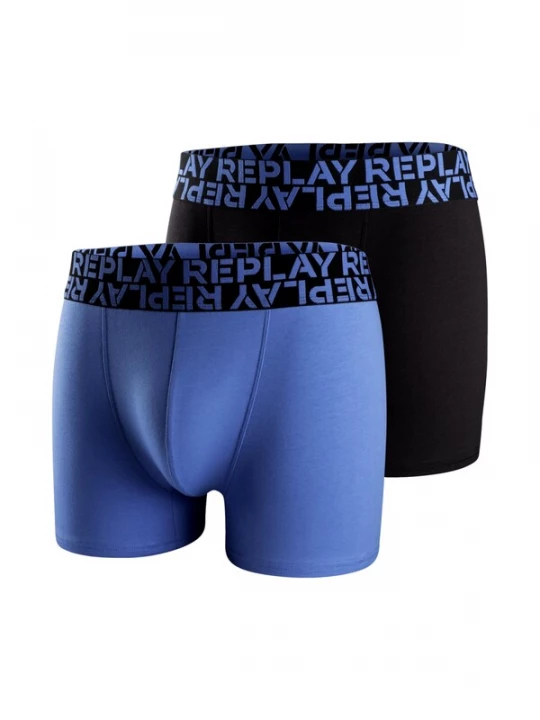 Foto van product REPLAY Boxershorts royal blue / koningsblauw / zwart