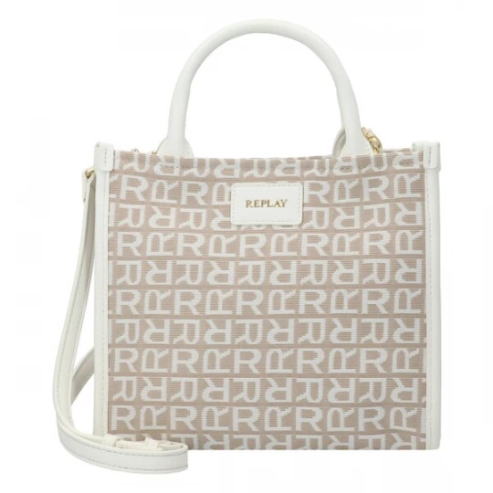 Foto van product REPLAY Handtas beige / wit