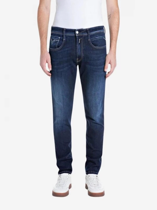 Foto van product REPLAY Jeans '10 OZ DARK INDIGO POWER STRETCH DENIM M0914 .000.41A 214' donkerblauw