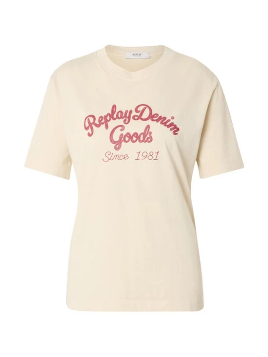 Foto van product REPLAY Shirt beige / rood