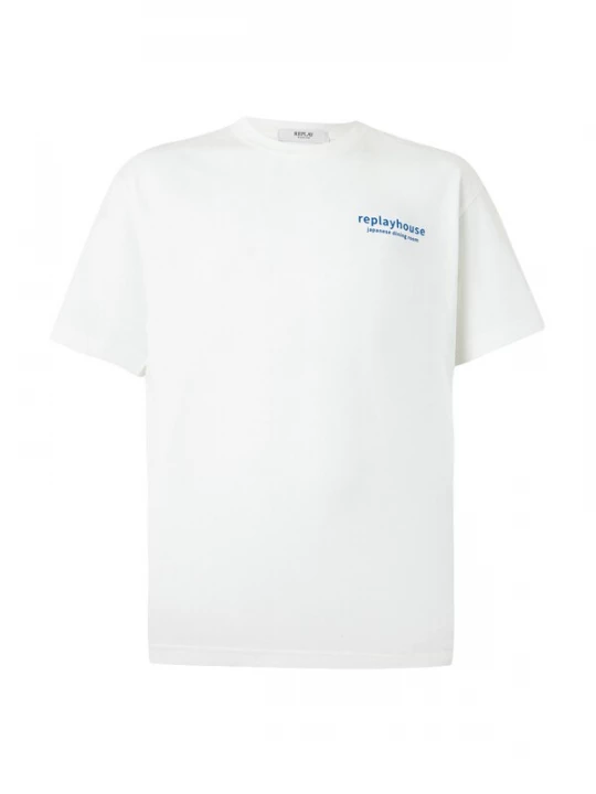 Foto van product REPLAY Shirt blauw / zwart / wolwit